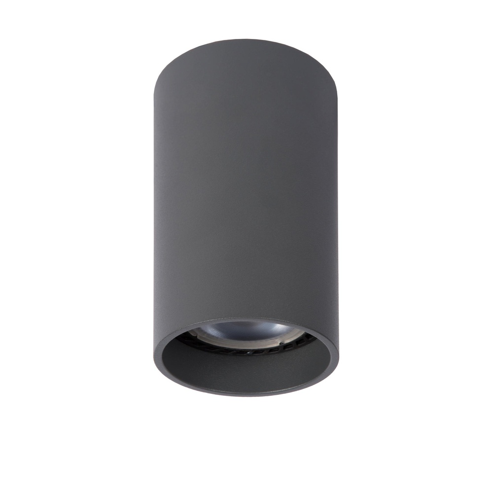 Lucide Strakke opbouwspotDelto grijs Ø 5,5cm incl lichtbron - 09915/06/36
